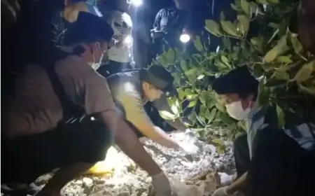 Polsek Tanjungbumi Bangkalan Tengah Proses Identifikasi Penemuan Dua Tengkorak