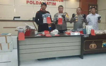 Polda Jatim Tangkap Penjual Bahan Peledak