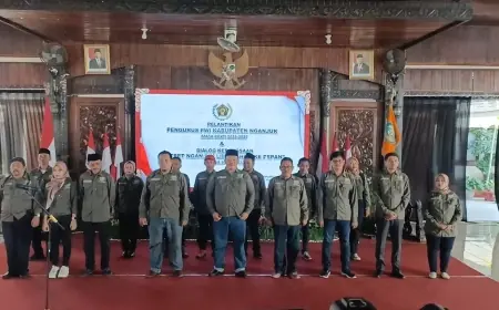 Pengurus PWI Nganjuk 2024-2027 Resmi Dilantik