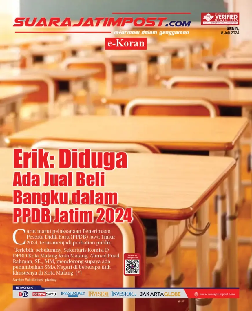 eKoran, Edisi Senin, 8 Juli 2024