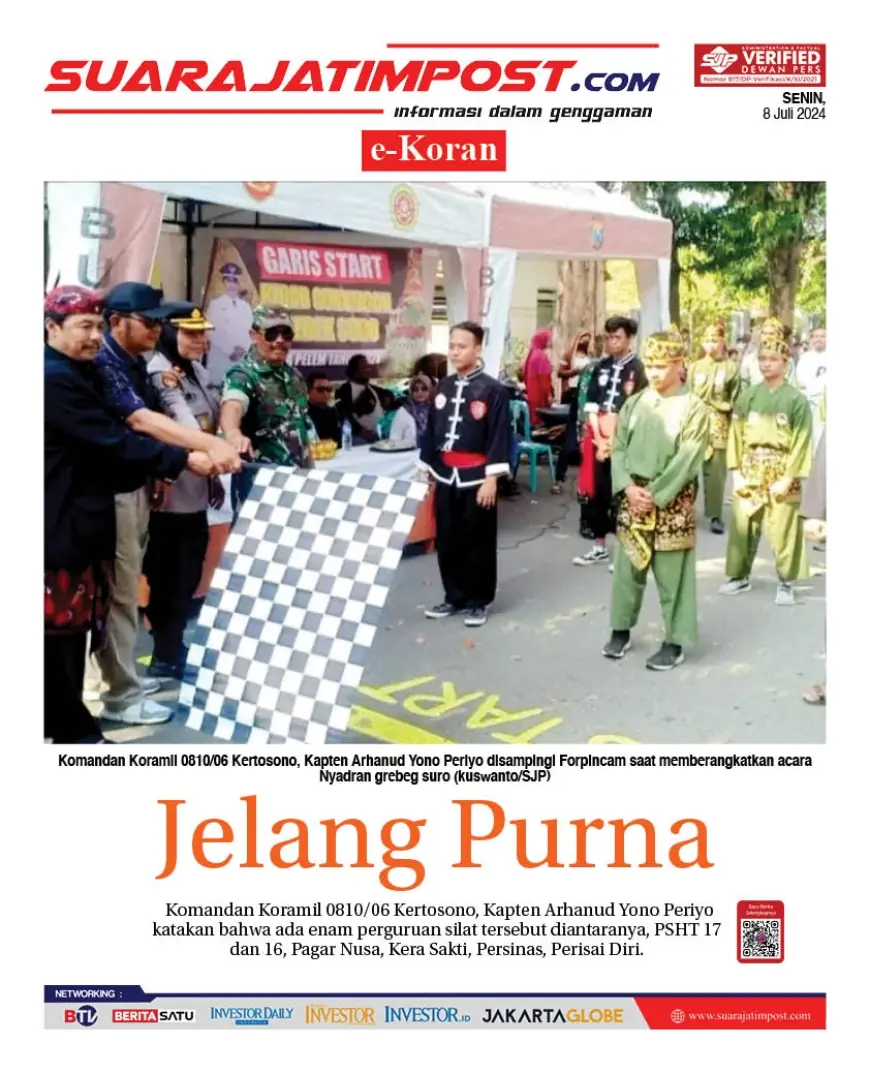 eKoran, Edisi Senin, 8 Juli 2024