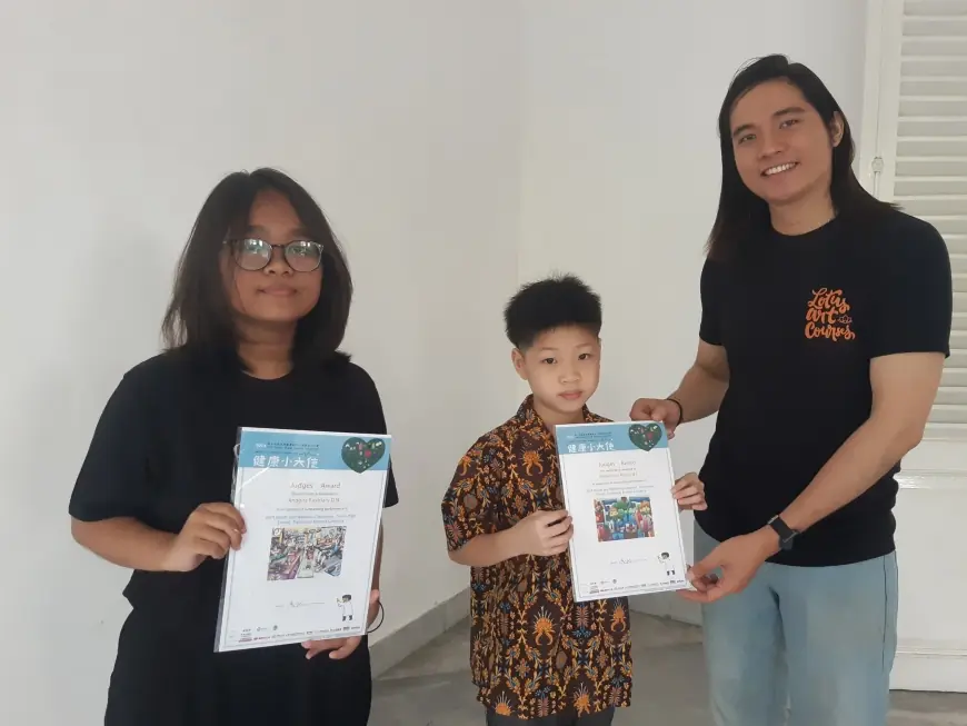 Prestasi Internasional: Enam Murid Lotus Art Courses Raih Penghargaan di Taiwan