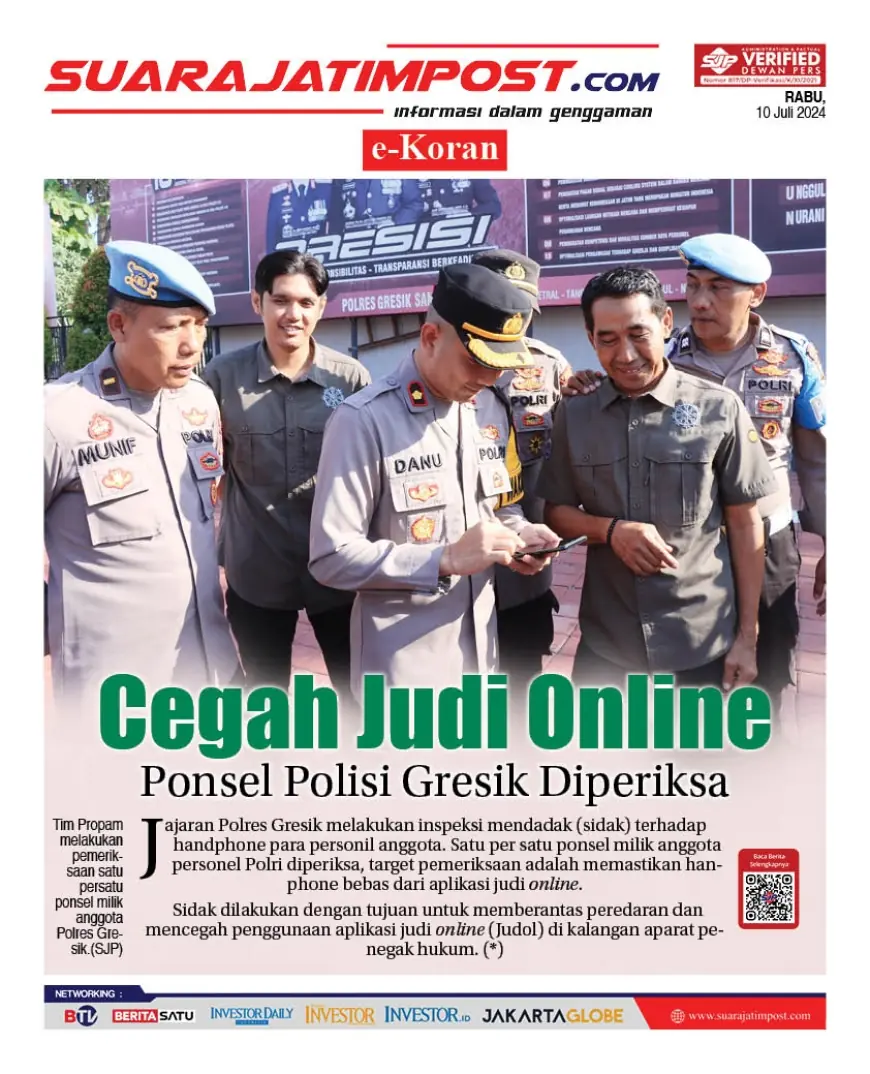 eKoran, Edisi Rabu, 10 Juli 2024