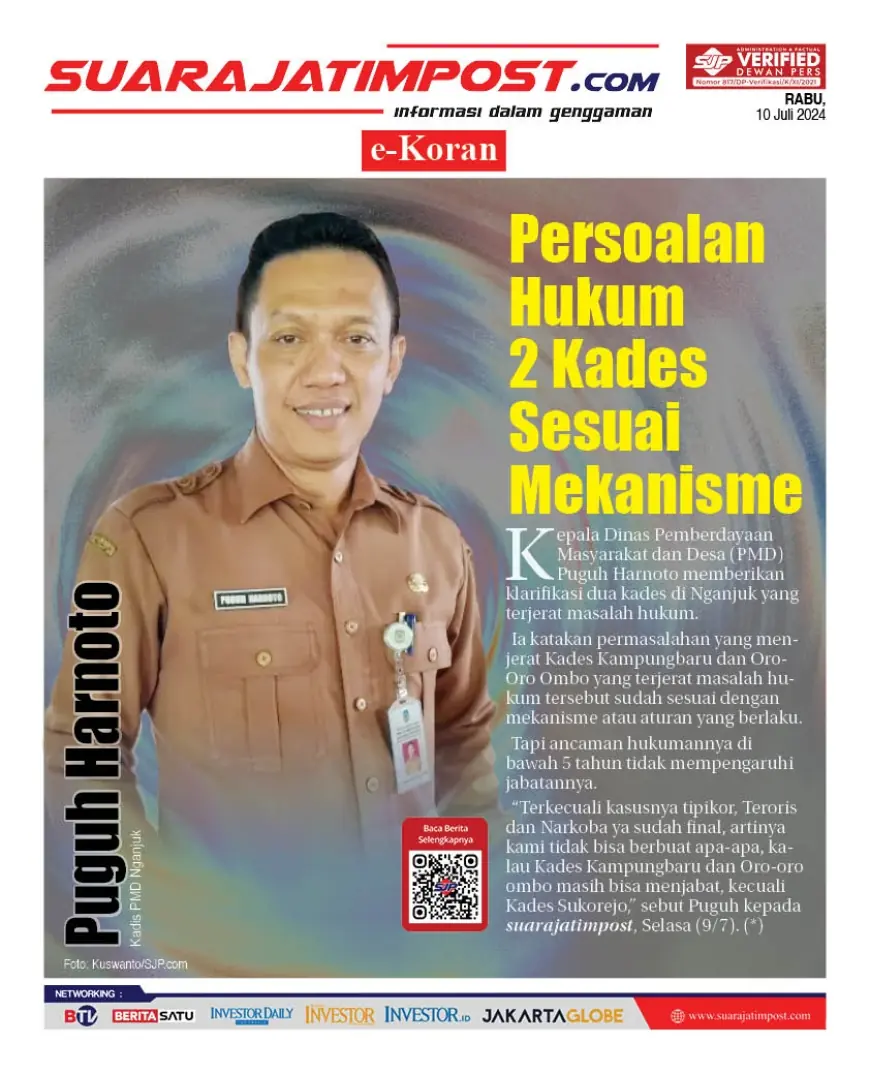 eKoran, Edisi Rabu, 10 Juli 2024