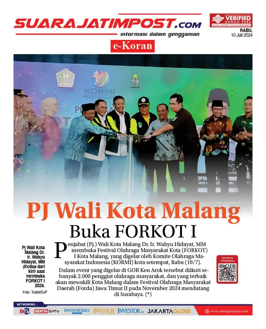 eKoran, Edisi Rabu, 10 Juli 2024