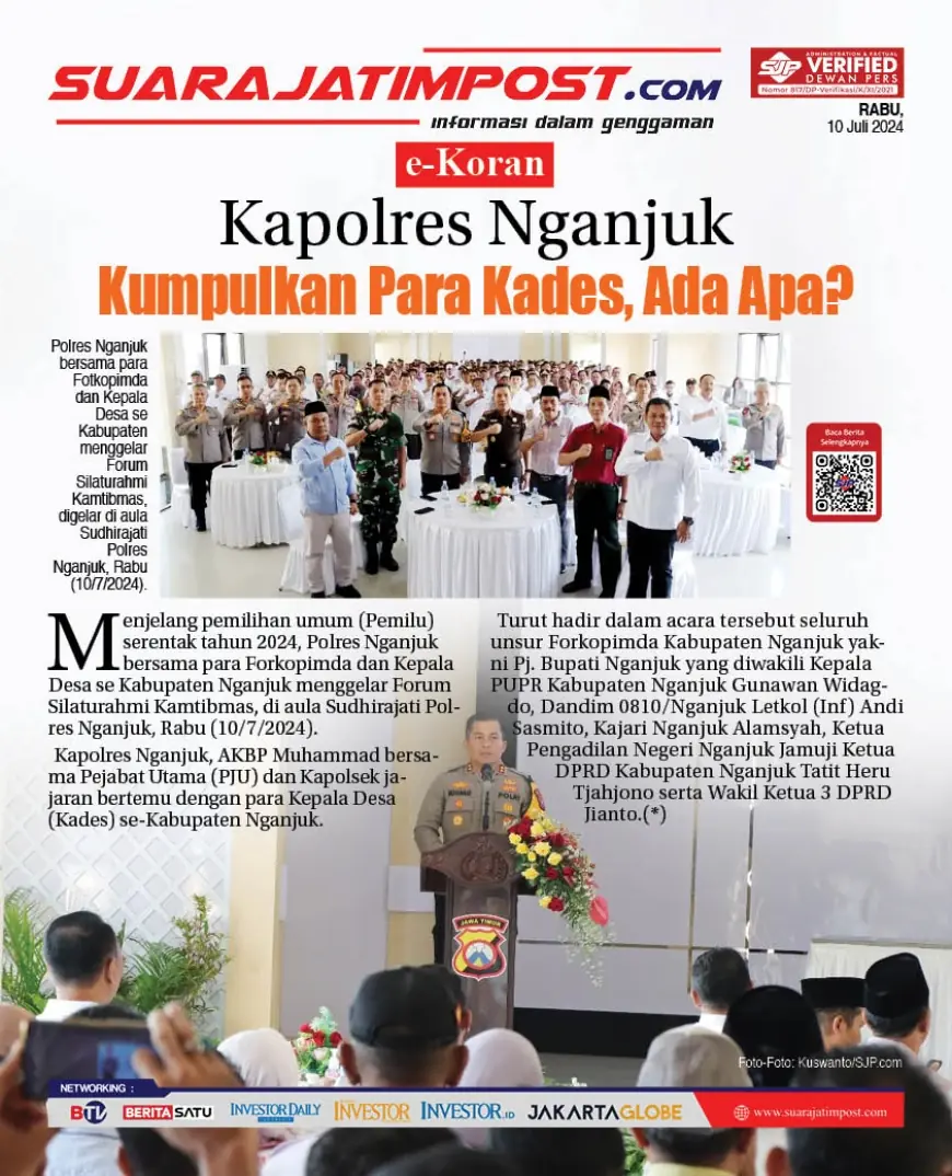 eKoran, Edisi Rabu, 10 Juli 2024