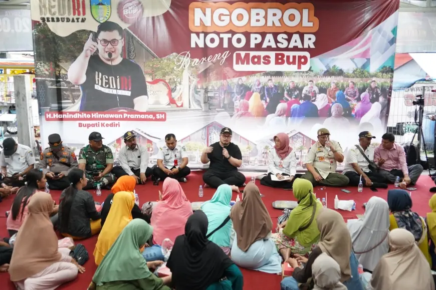 Relokasi Pasar Kandangan, Mas Dhito Ajak Dialog Pedagang