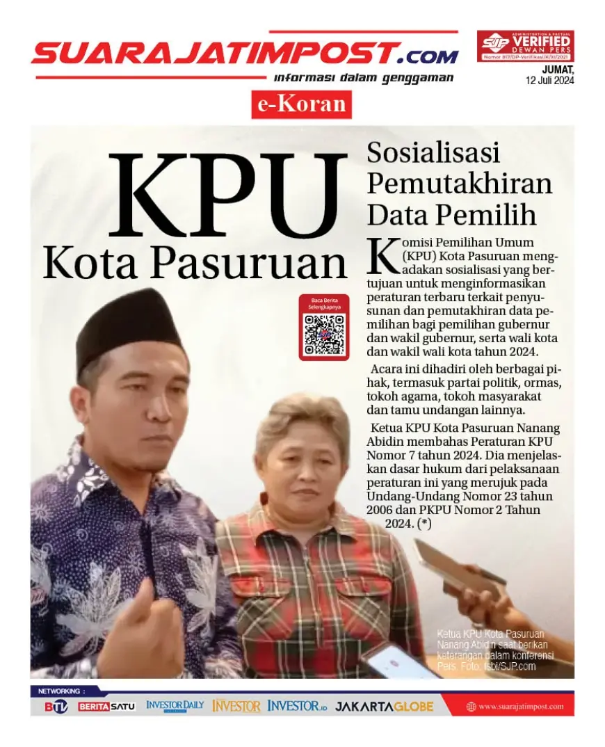 eKoran, Edisi Jumat, 12 Juli 2024