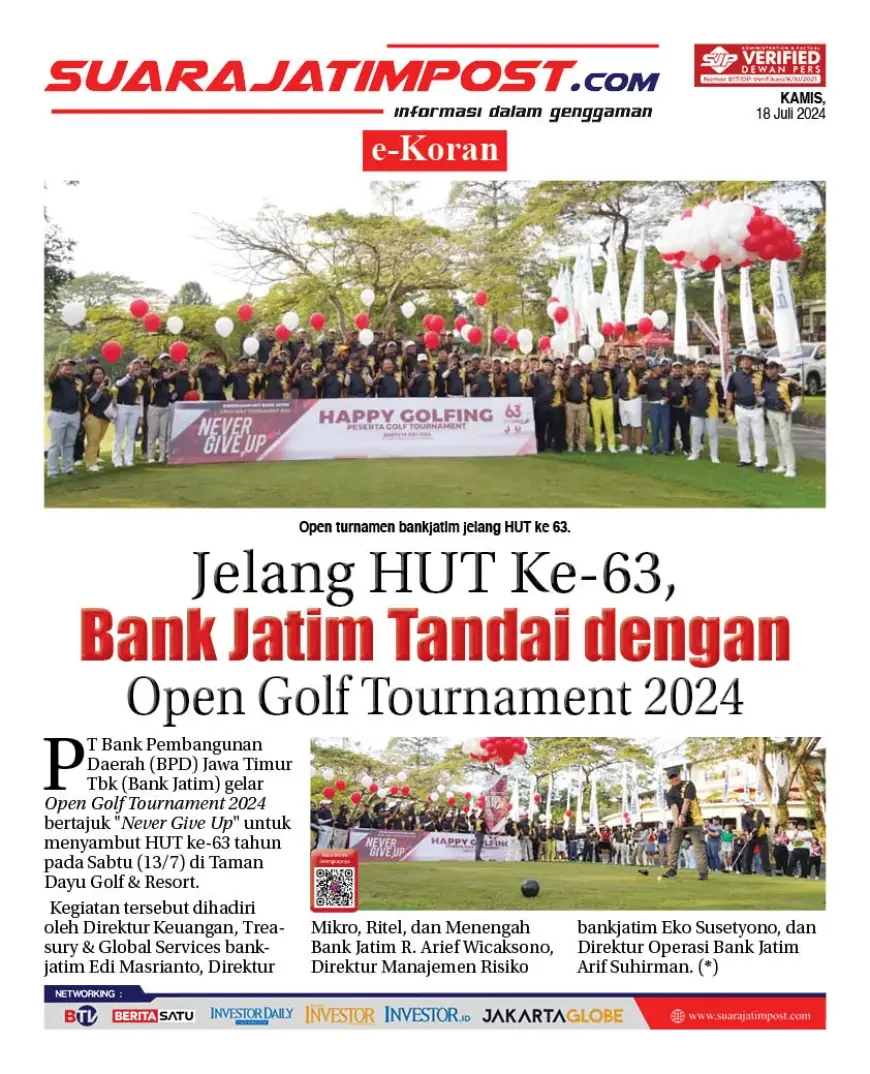 eKoran, Edisi Kamis, 18 Juli 2024