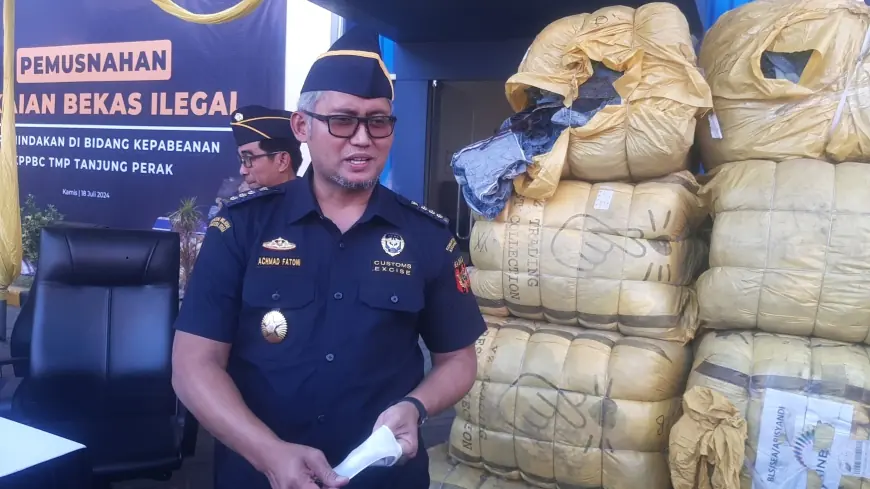 Kanwil Bea Cukai Jawa Timur I Tanjung Perak Lakukan Pemusnahan 4 Ton Impor Ballpress Ilegal