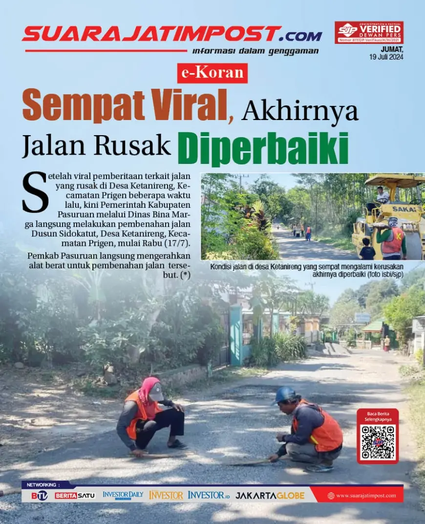 eKoran, Edisi Jumat, 19 Juli 2024