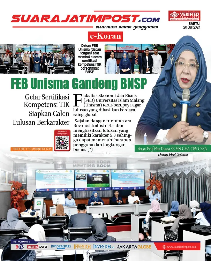 eKoran, Edisi Sabtu, 20 Juli 2024