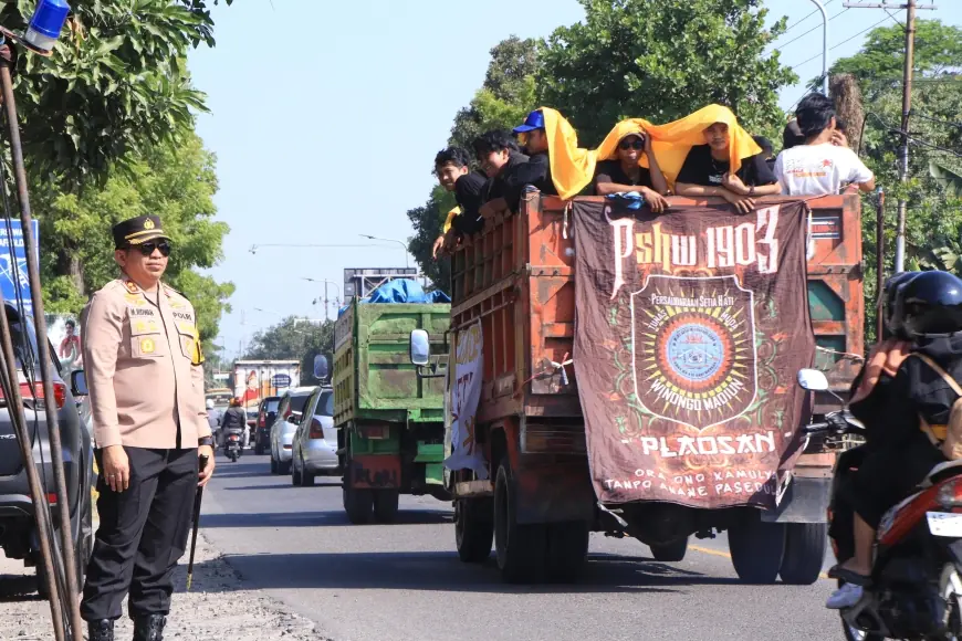 Kapolres Madiun Berikan Apresiasi Kegiatan Suran Agung PSHW Berjalan Lancar