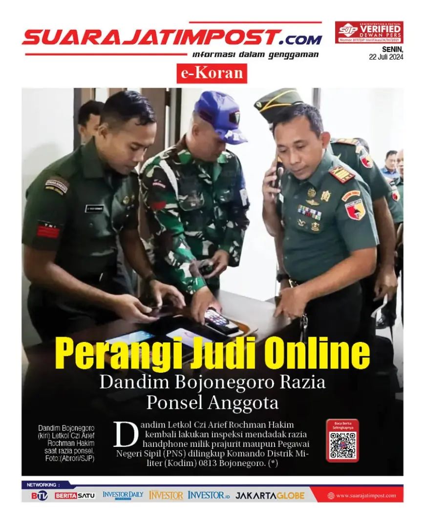 eKoran, Edisi Senin, 22 Juli 2024