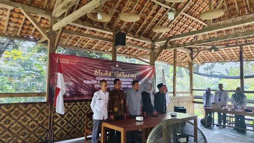 KPU Kabupaten Madiun Gelar Media Gathering Guna Sukseskan Pilgub dan Pilbup Tahun 2024