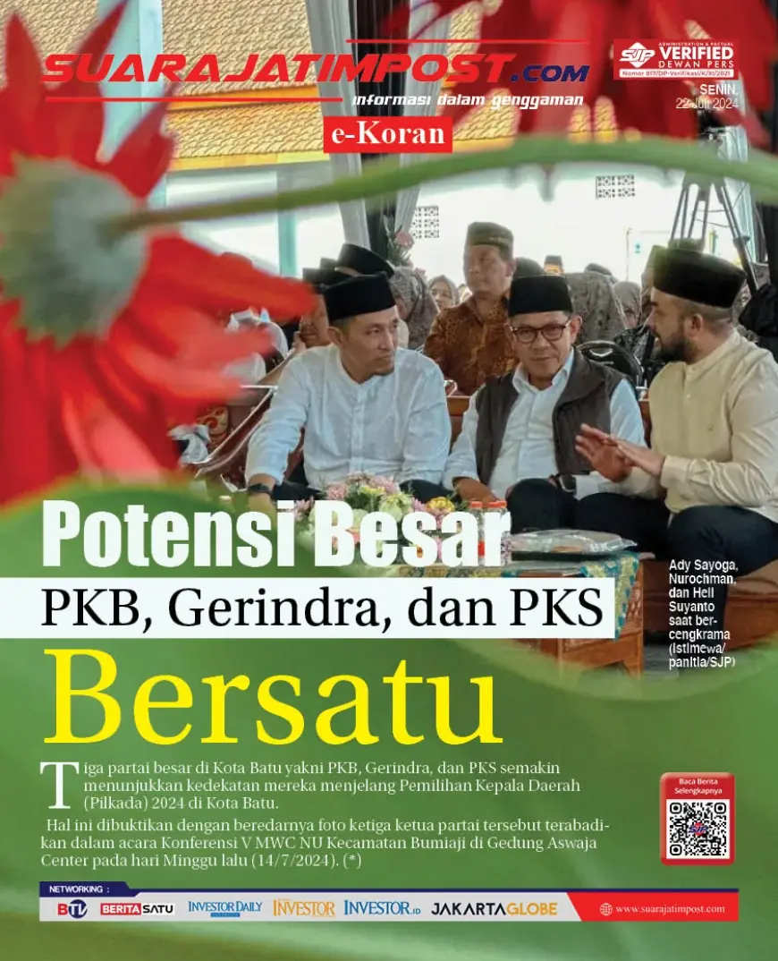 eKoran, Edisi Senin, 22 Juli 2024