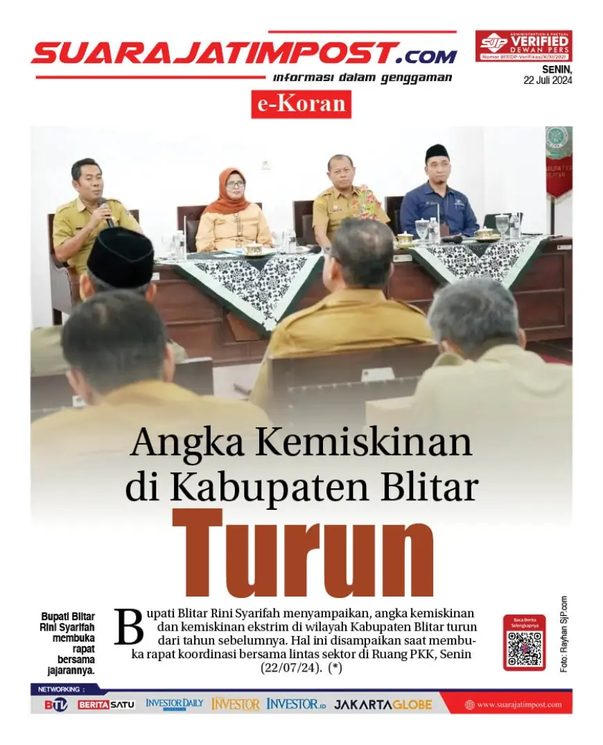 eKoran, Edisi Senin, 22 Juli 2024