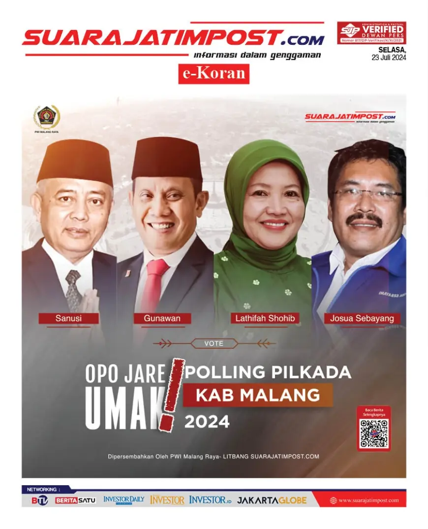 eKoran, Edisi Selasa, 23 Juli 2024