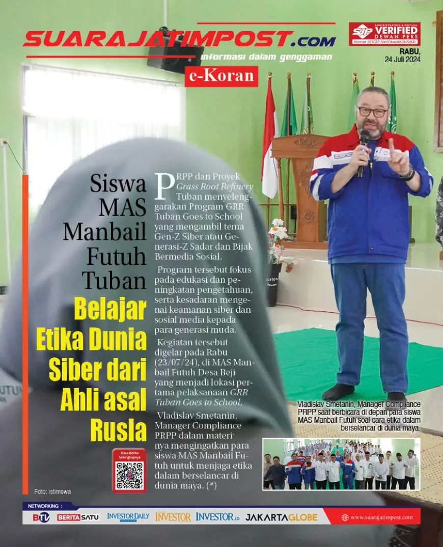 eKoran, Edisi Rabu, 24 Juli 2024