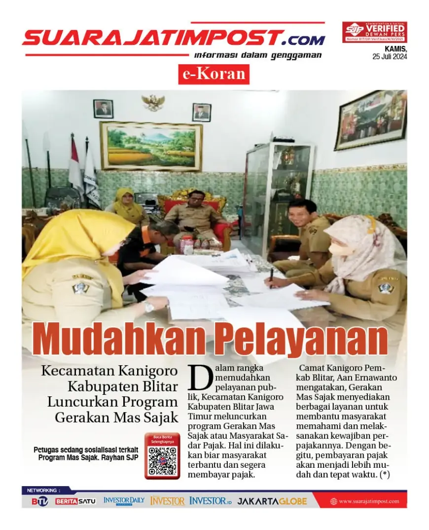 eKoran, Edisi Kamis, 25 Juli 2024