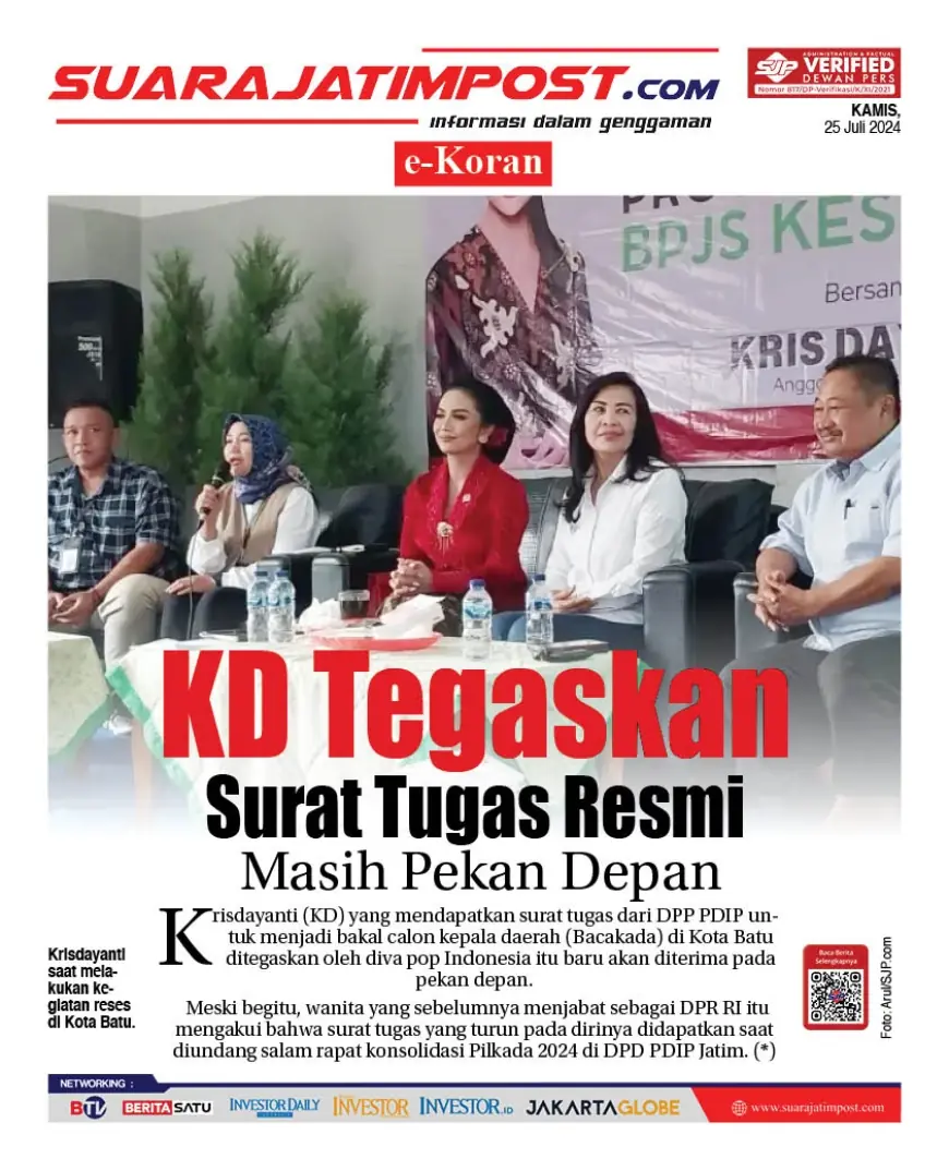 eKoran, Edisi Kamis, 25 Juli 2024