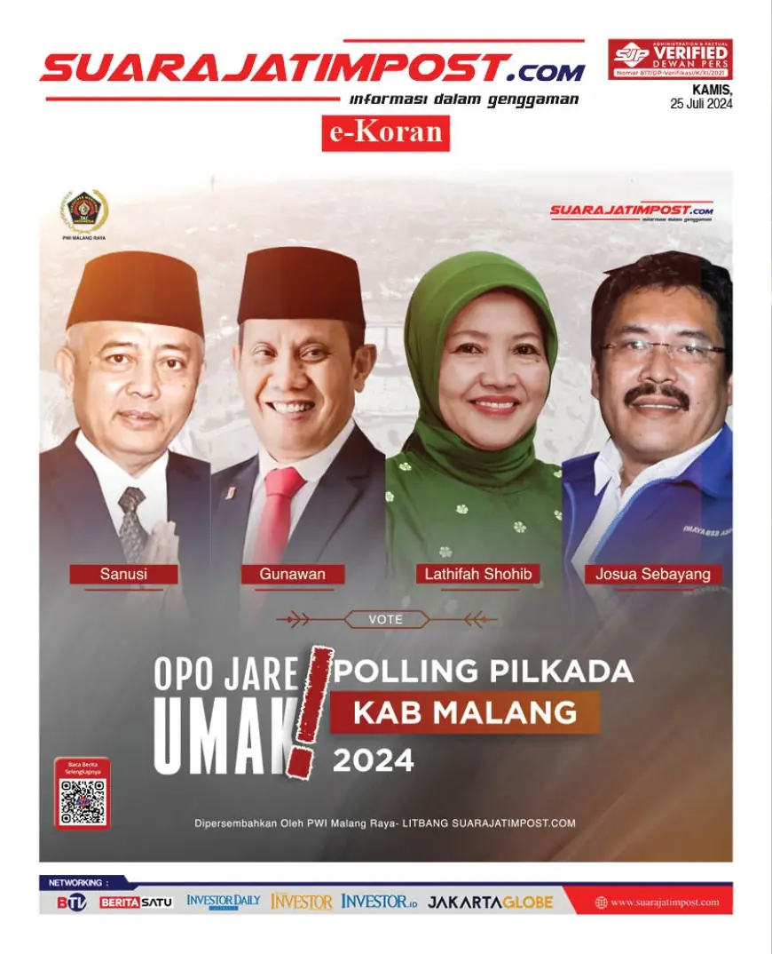 eKoran, Edisi Kamis, 25 Juli 2024