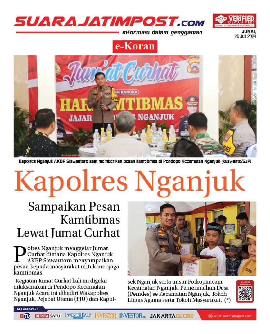 eKoran, Edisi Jumat, 26 Juli 2024