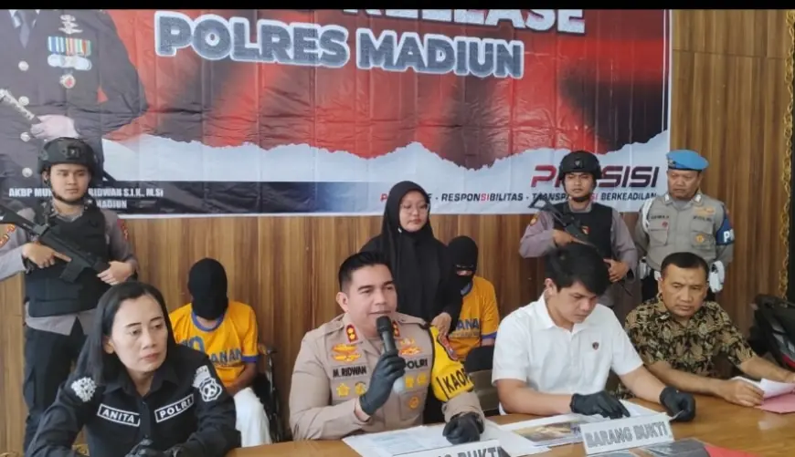 Satreskrim Polres Madiun Tangkap Pelaku Kasus Pembunuhan atau Pencurian Truck Muatan besi dan Tembaga