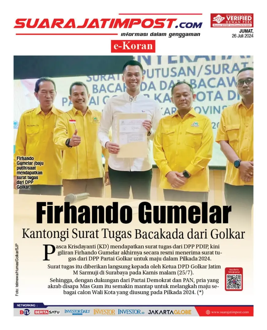 eKoran, Edisi Jumat, 26 Juli 2024