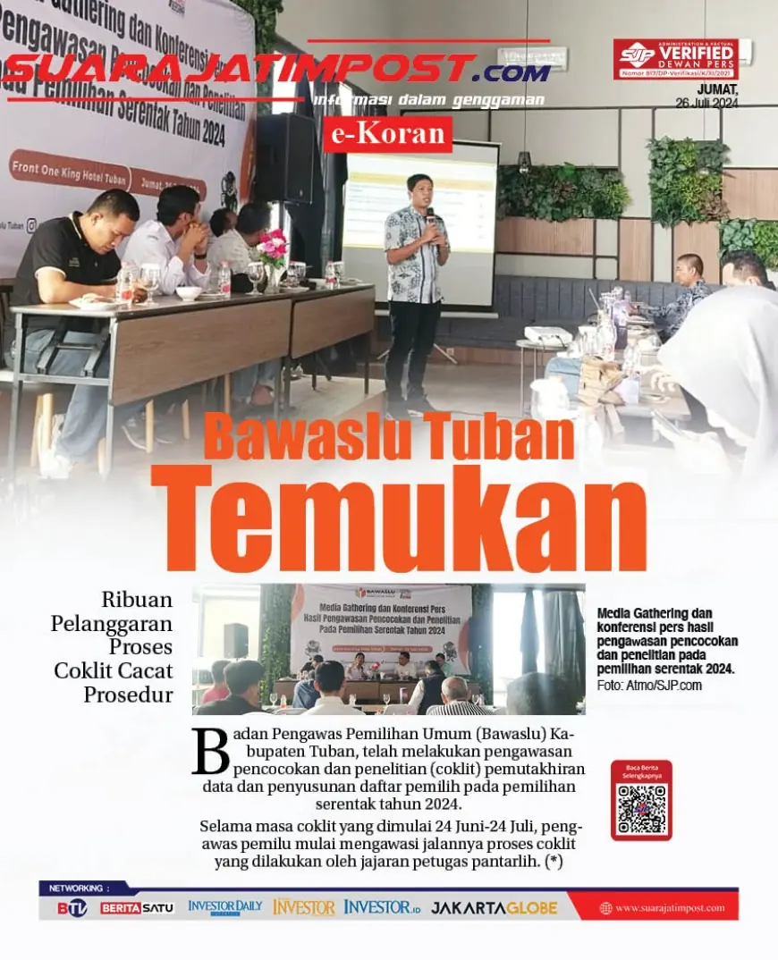 eKoran, Edisi Jumat, 26 Juli 2024