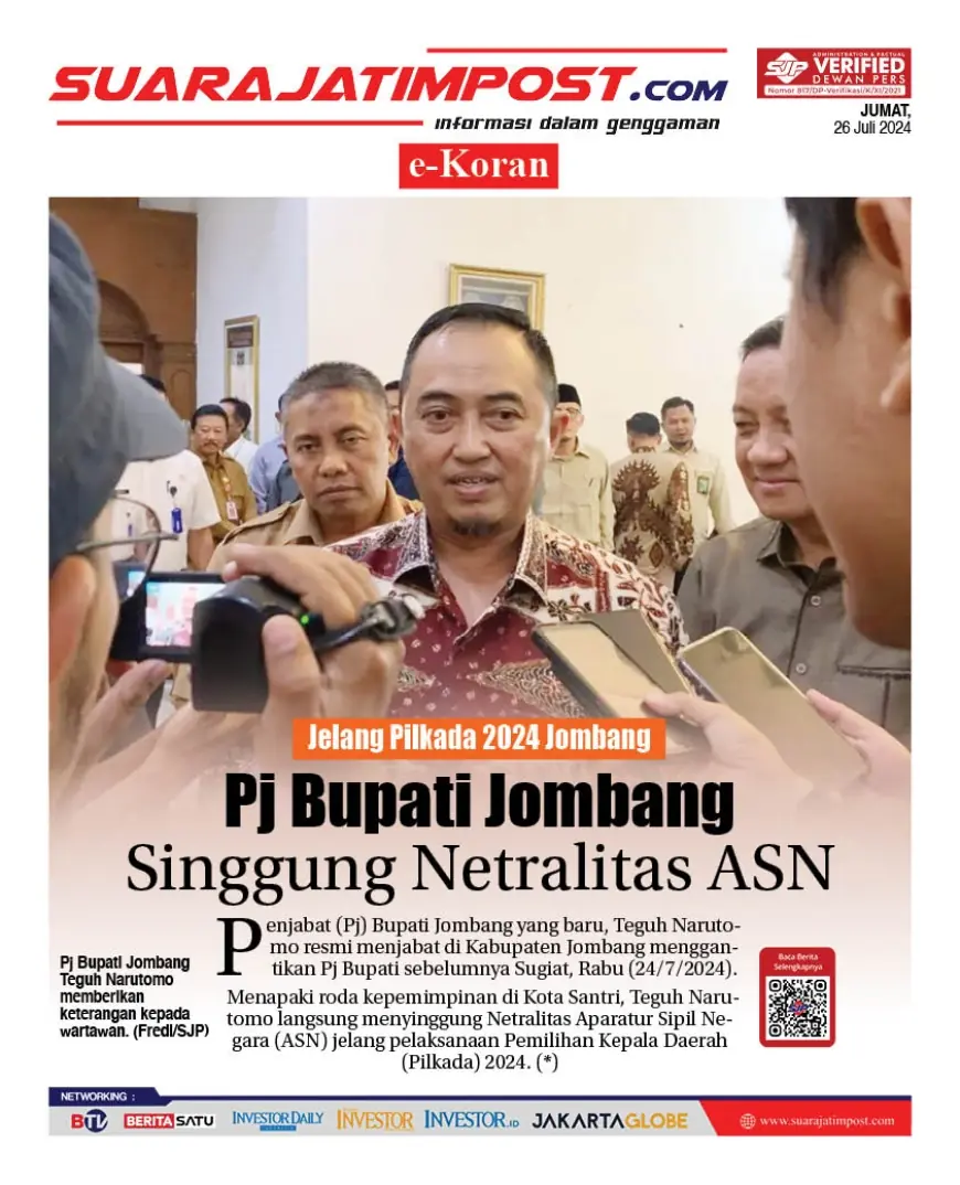 eKoran, Edisi Jumat, 26 Juli 2024