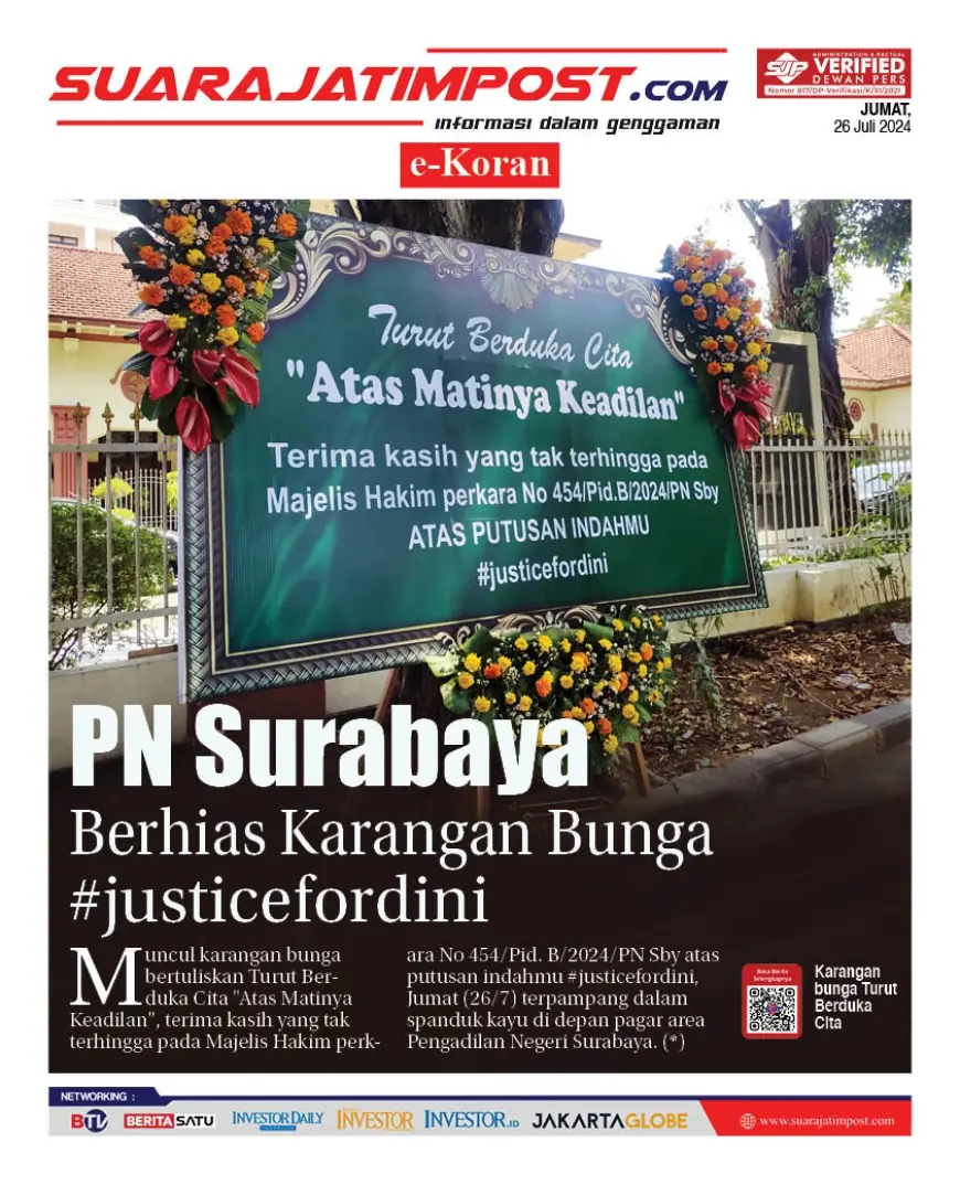 eKoran, Edisi Jumat, 26 Juli 2024