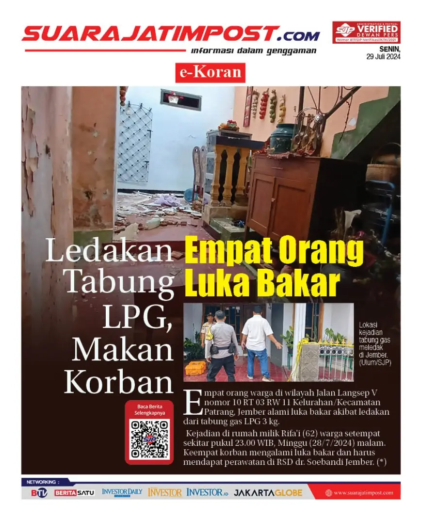 eKoran, Edisi Senin, 29 Juli 2024