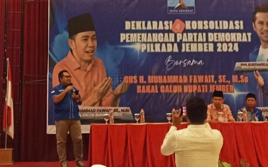 Partai Demokrat Jember Deklarasikan Dukungan Kepada Muhammad Fawait