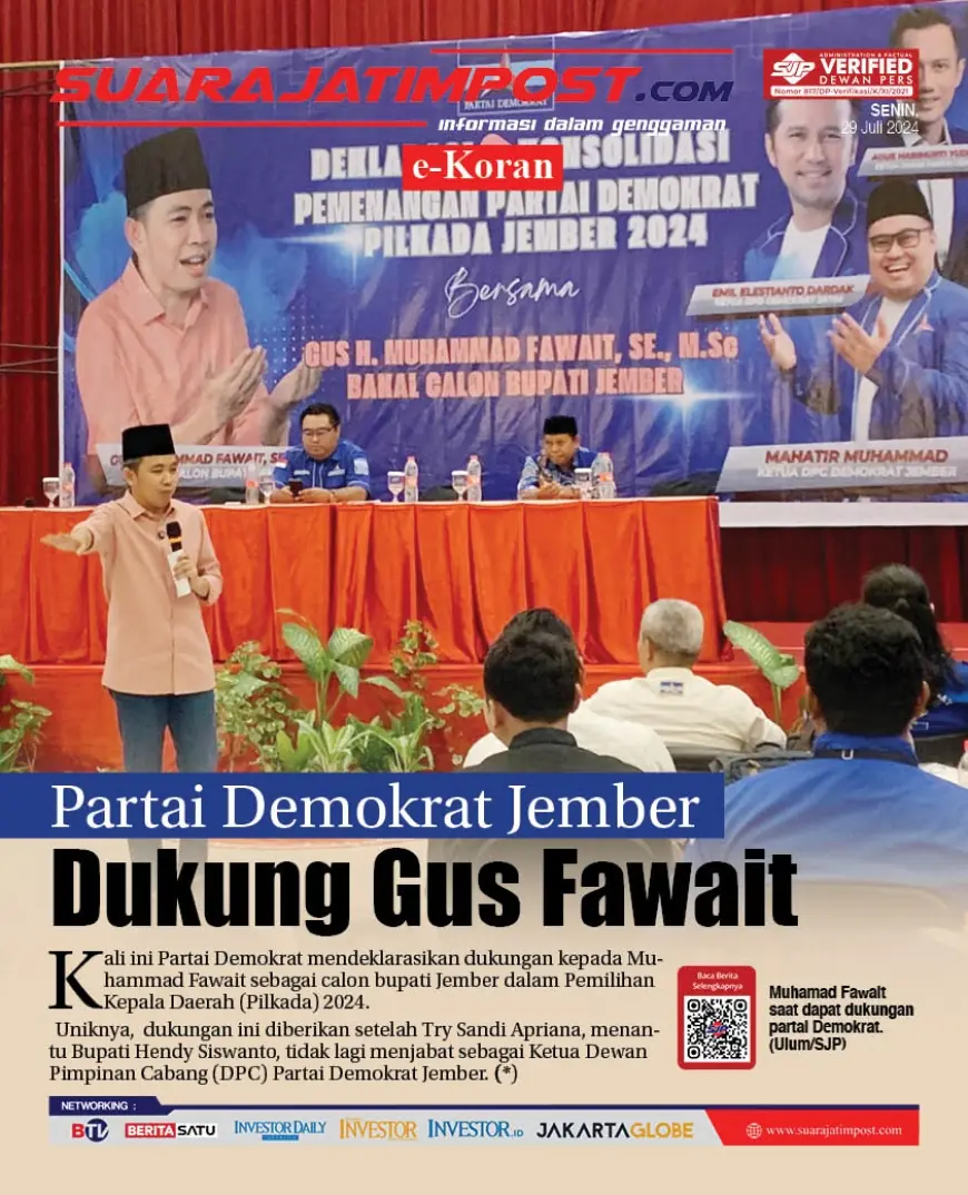 eKoran, Edisi Senin, 29 Juli 2024