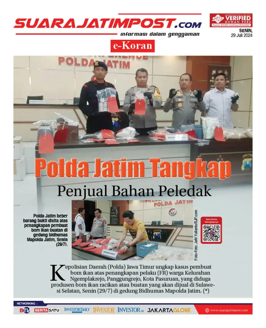 eKoran, Edisi Senin, 29 Juli 2024