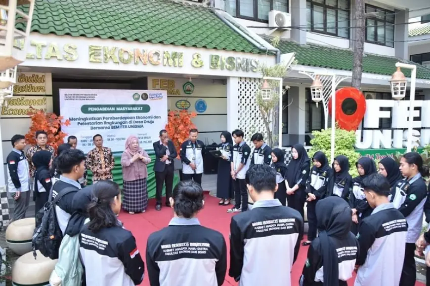 BEM FEB Unisma Berdayakan Ekonomi & Lingkungan Desa Druju Kabupaten Malang