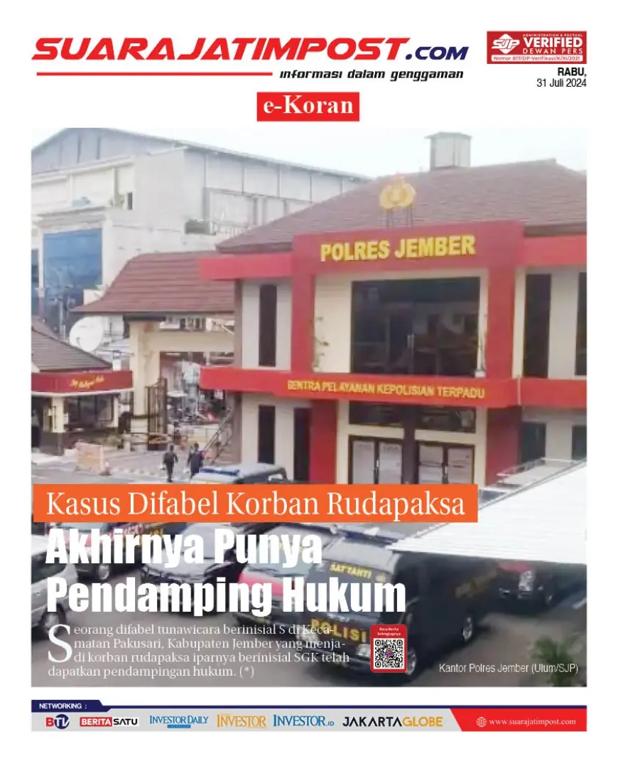 eKoran, Edisi Rabu, 31 Juli 2024