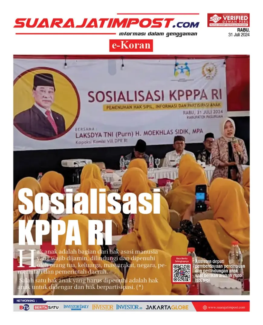 eKoran, Edisi Rabu, 31 Juli 2024