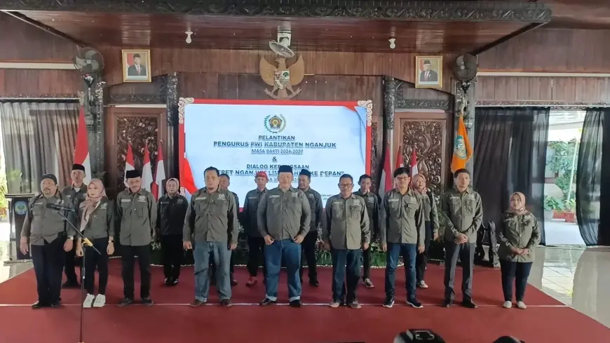 Pengurus PWI Nganjuk 2024-2027 Resmi Dilantik