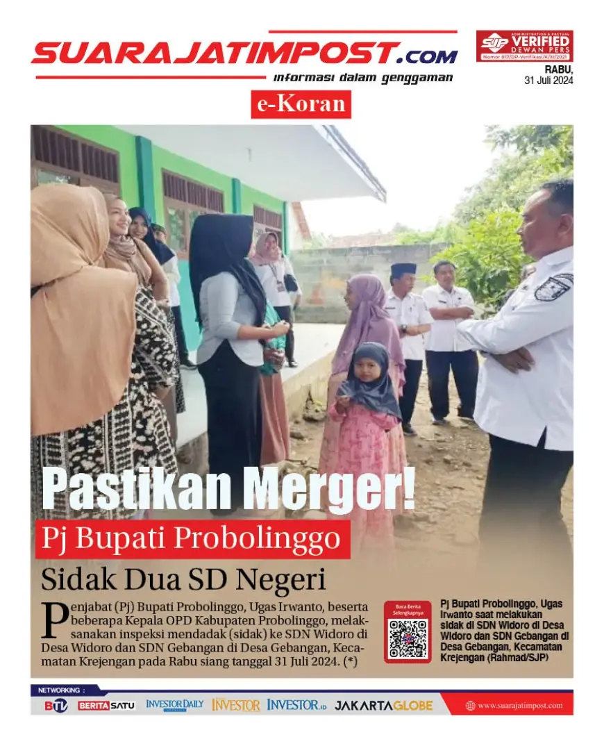 eKoran, Edisi Rabu, 31 Juli 2024