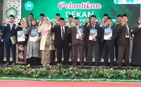 Wajah Baru Gerbong Wakil Rektor Unisma Beserta Para Dekannya