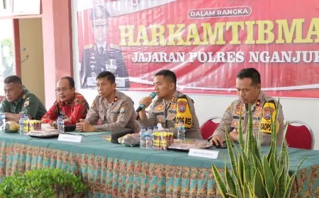 Begini Cara Forkopincam Tanjunganom dan Polres Nganjuk Bangun Sinergitas Hadapi Pilkada 2024