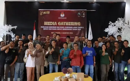 Media Gathering, Ini Paparan KPU Bondowoso Soal Tahapan Pilkada 2024