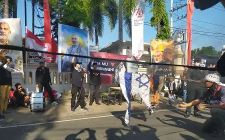 Pemimpin Hamas Dibunuh, Kumail Probolinggo Turun Jalan dan Gelar Aksi Damai