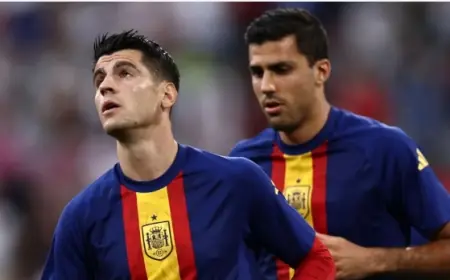 Larangan Main Untuk Morata dan Rodri Gegara Selebrasi di EURO 2024