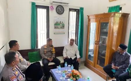 AKBP Siswantoro Datangi Kantor PCNU Nganjuk, Ada Apa?