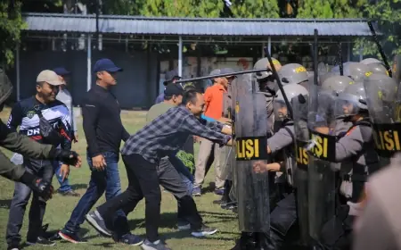 Polres Madiun Gelar Pelaksanaan Sispamkota "Ops Mantap Praja Semeru" untuk Pengamanan Pilkada 2024
