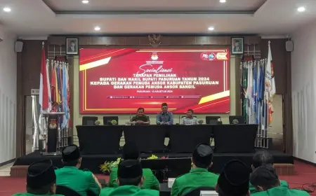 KPU Kabupaten Pasuruan Gelar Sosialisasi Tahapan Pemilih Bersama GP Ansor