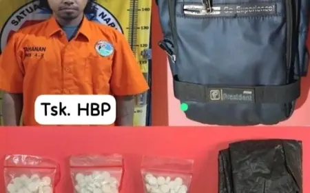 Asyik Santai di Angkringan, Pengedar Pil Koplo di Nganjuk Panik Ditangkap Polisi